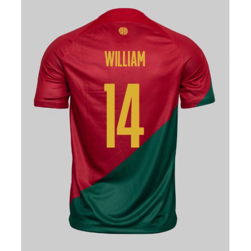 Portugalsko William Carvalho #14 Domácí Dres MS 2022 Krátký Rukáv